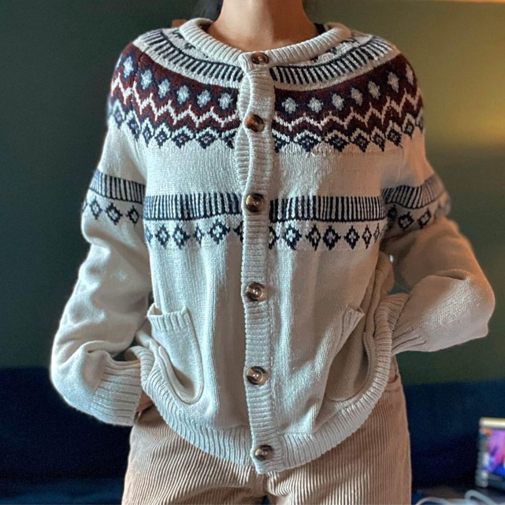 Vintage button-up cardigan